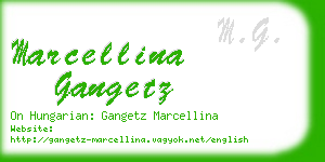 marcellina gangetz business card